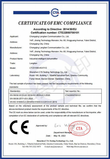 Chine Chongqing Senkai Automobile Sales & Service Co., Ltd. certifications